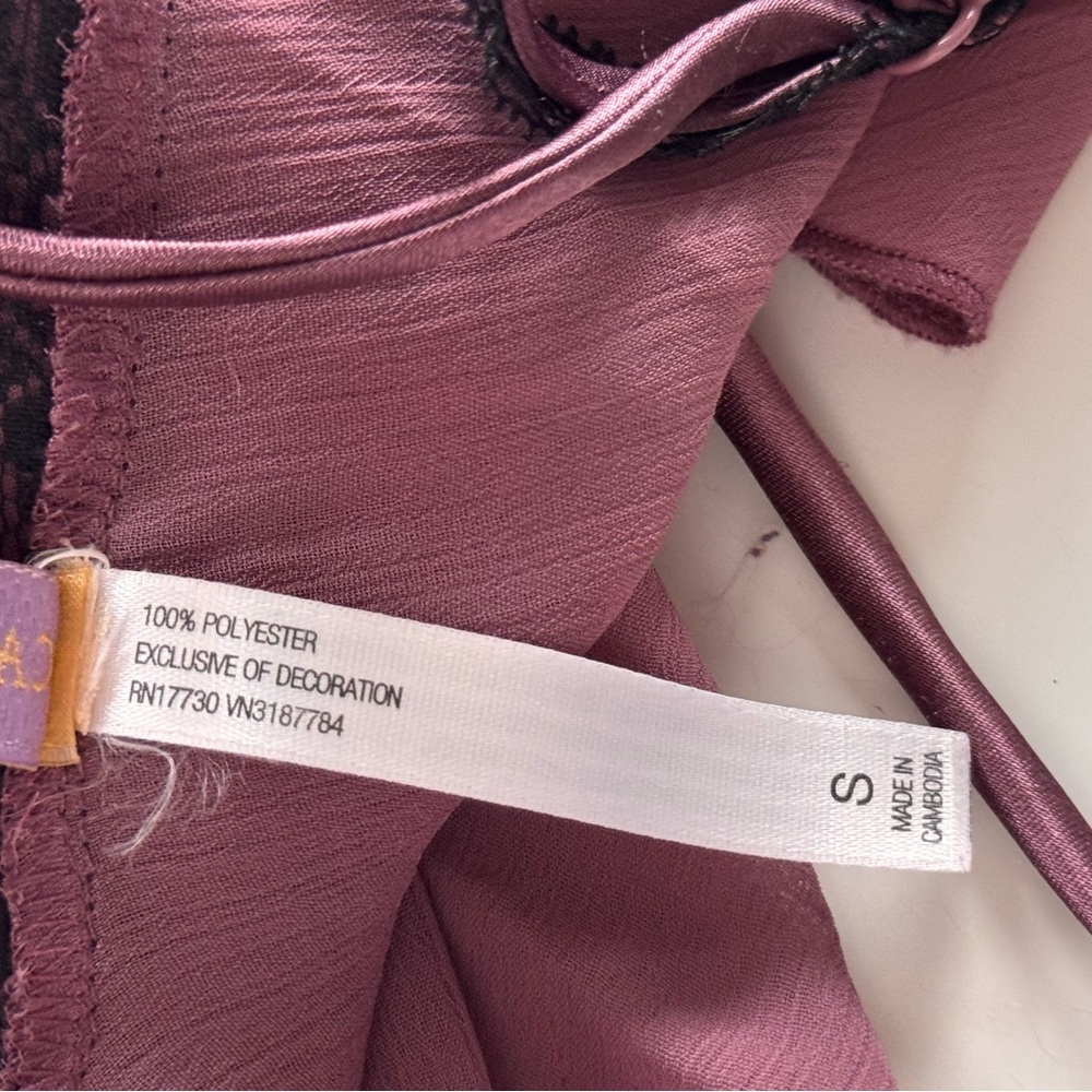 Vintage Y2K California Dynasty Pink Slip Dress Lace lingerie Romantic Whimsy S - Picture 8 of 12